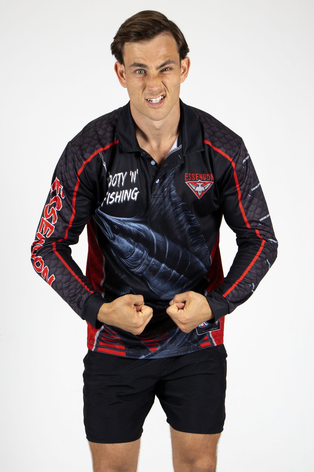 Essendon Bombers AFL Footy N Fishing Shirt UPF 50+ Youth & Adult Sizes 13 Essendon Bombers AFL Footy N Fishing Shirt UPF 50+ Youth & Adult Sizes - Image 13