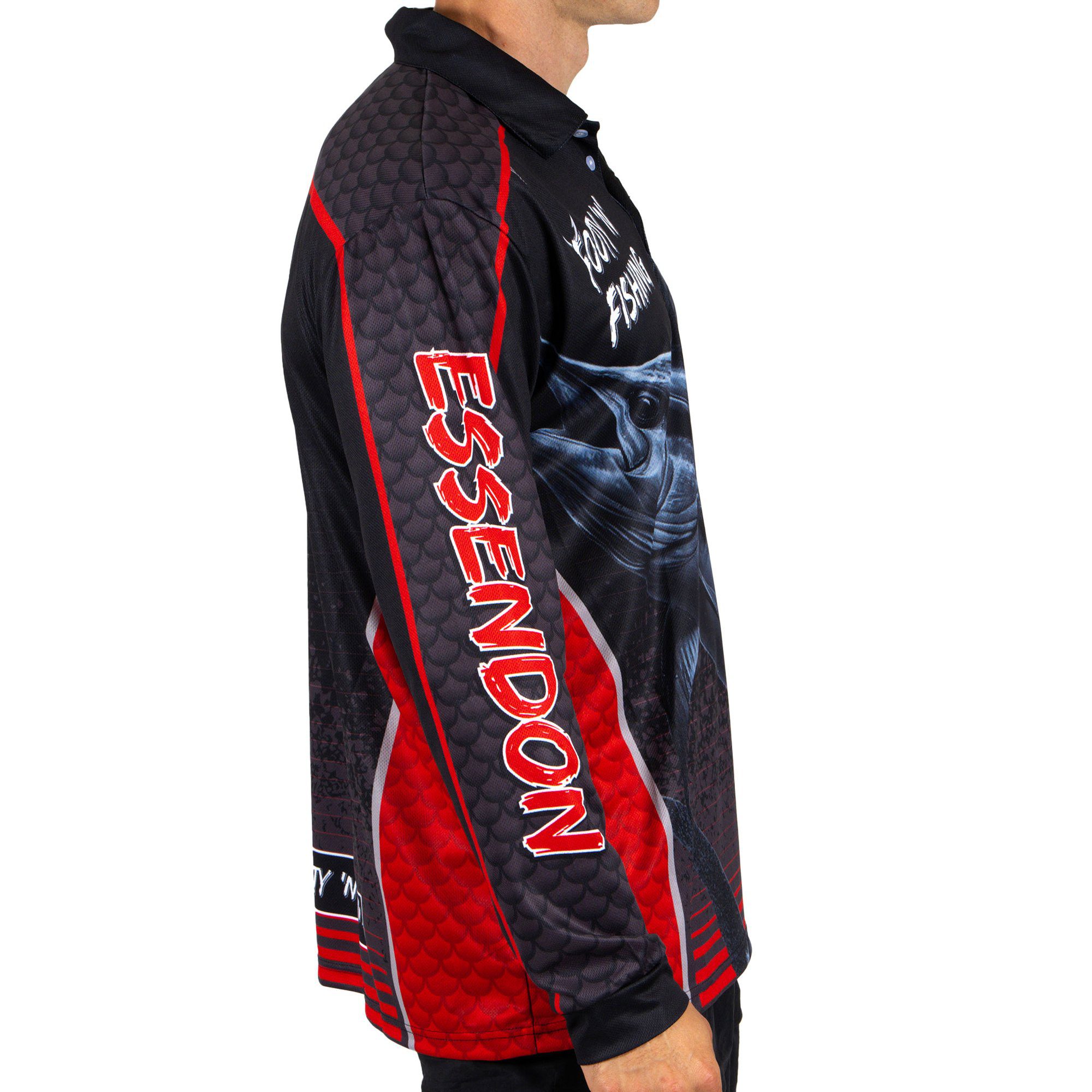 Essendon Bombers AFL Footy N Fishing Shirt UPF 50+ Youth & Adult Sizes 4 Essendon Bombers AFL Footy N Fishing Shirt UPF 50+ Youth & Adult Sizes - Image 4