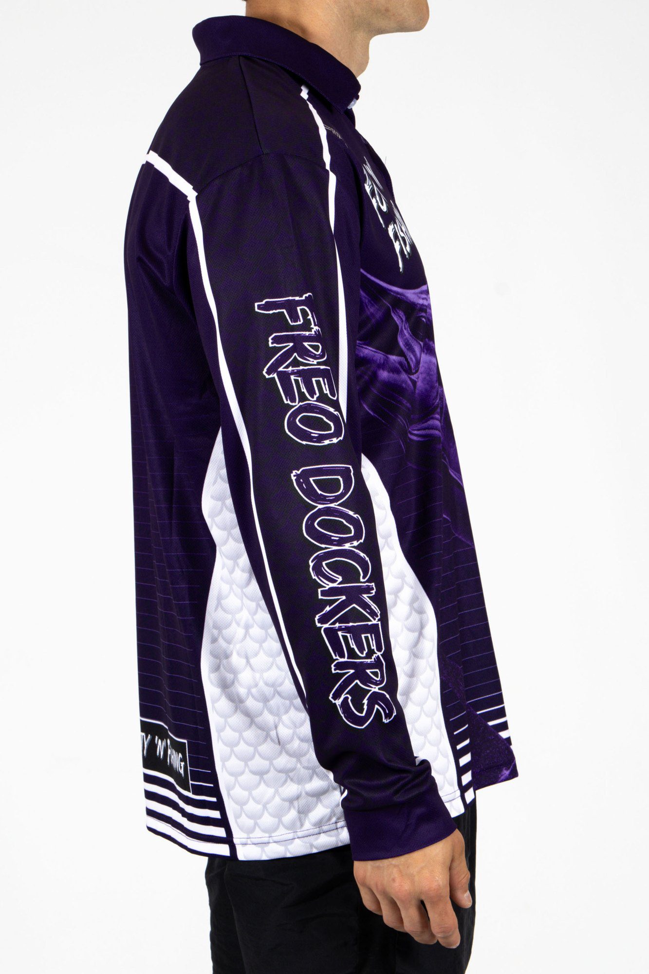 Fremantle Dockers AFL Footy N Fishing Shirt UPF 50+ Youth & Adult Sizes 8 Fremantle Dockers AFL Footy N Fishing Shirt UPF 50+ Youth & Adult Sizes - Image 8