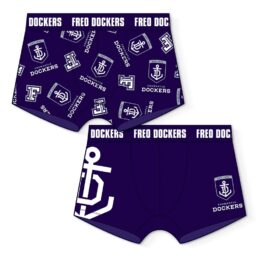 Fremantle Dockers AFL Mens 2 Pack Trunks Underwear