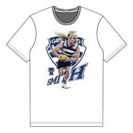 Geelong Cats AFL Bailey Smith Grange Tee Official Licensed Adult Tee