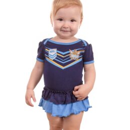 Gold Coast Titans NRL Girls Footysuit Baby Supporter Outfit Official Licensed Infant Onesie