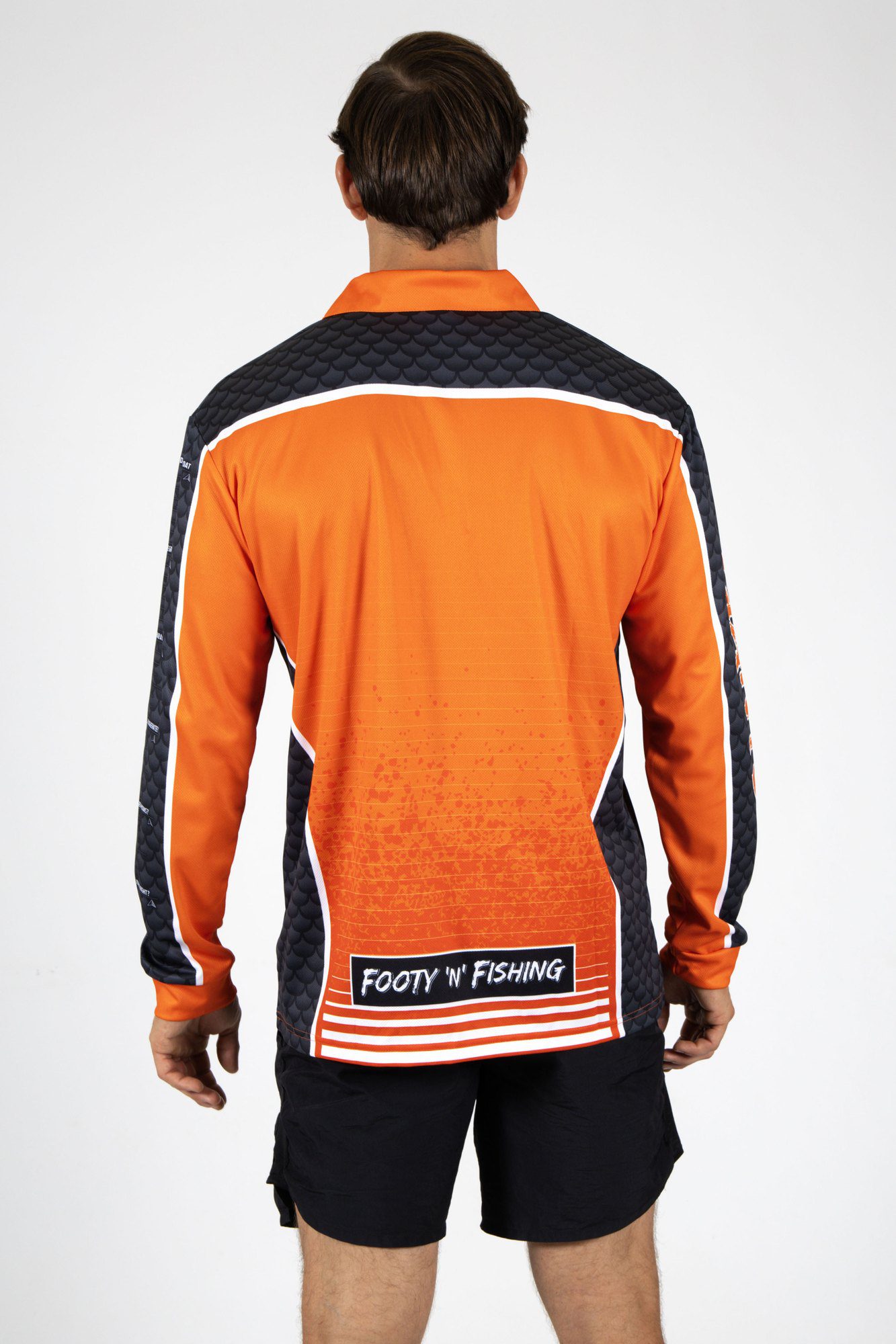 GWS Giants AFL Footy N Fishing Shirt UPF 50+ Youth & Adult Sizes 6 GWS Giants AFL Footy N Fishing Shirt UPF 50+ Youth & Adult Sizes - Image 6