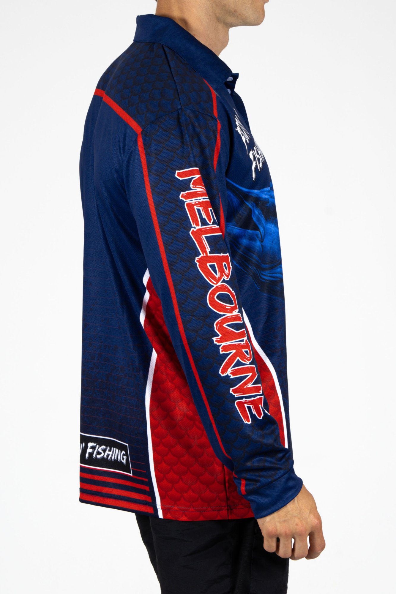 Melbourne Demons AFL Footy N Fishing Shirt UPF 50+ Youth & Adult Sizes 8 Melbourne Demons AFL Footy N Fishing Shirt UPF 50+ Youth & Adult Sizes - Image 8