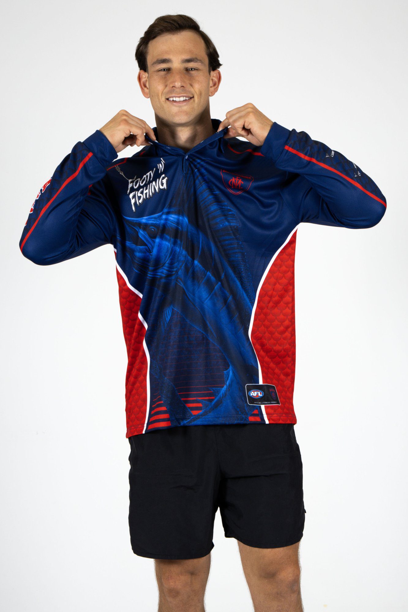 Melbourne Demons AFL Footy N Fishing Shirt UPF 50+ Youth & Adult Sizes 11 Melbourne Demons AFL Footy N Fishing Shirt UPF 50+ Youth & Adult Sizes - Image 11