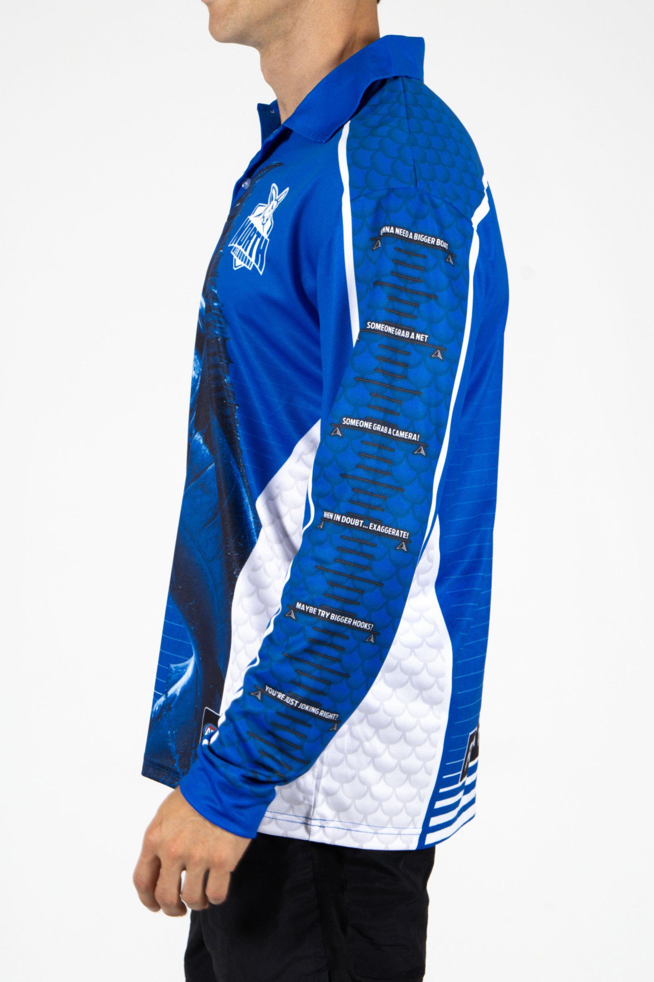 North Melbourne Kangaroos AFL Footy N Fishing Shirt UPF 50+ Youth & Adult Sizes 7 North Melbourne Kangaroos AFL Footy N Fishing Shirt UPF 50+ Youth & Adult Sizes - Image 7