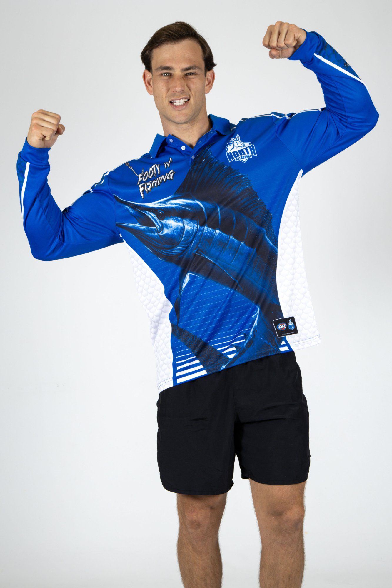 North Melbourne Kangaroos AFL Footy N Fishing Shirt UPF 50+ Youth & Adult Sizes 10 North Melbourne Kangaroos AFL Footy N Fishing Shirt UPF 50+ Youth & Adult Sizes - Image 10