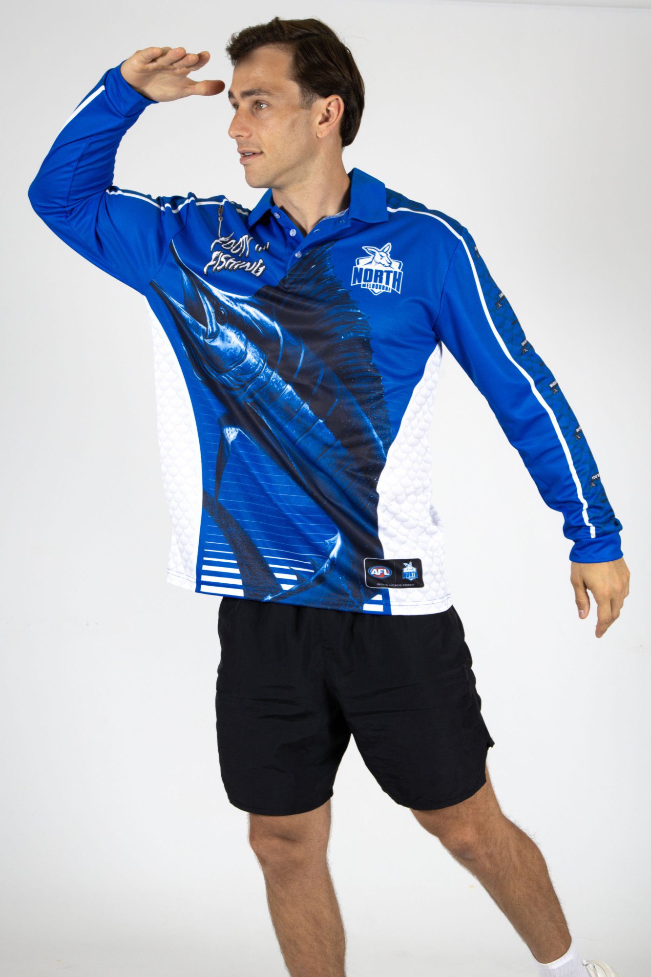 North Melbourne Kangaroos AFL Footy N Fishing Shirt UPF 50+ Youth & Adult Sizes 11 North Melbourne Kangaroos AFL Footy N Fishing Shirt UPF 50+ Youth & Adult Sizes - Image 11