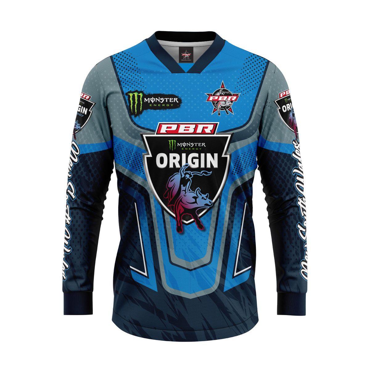 PBR NSW Blues Supporter Jersey - Adult Rodeo Sports Shirt 2 PBR NSW Blues Supporter Jersey - Adult Rodeo Sports Shirt - Image 2