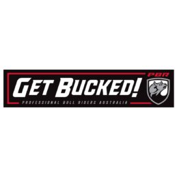 PBR Get Bucked Sticker Decal - Rodeo Bull Riding Sticker