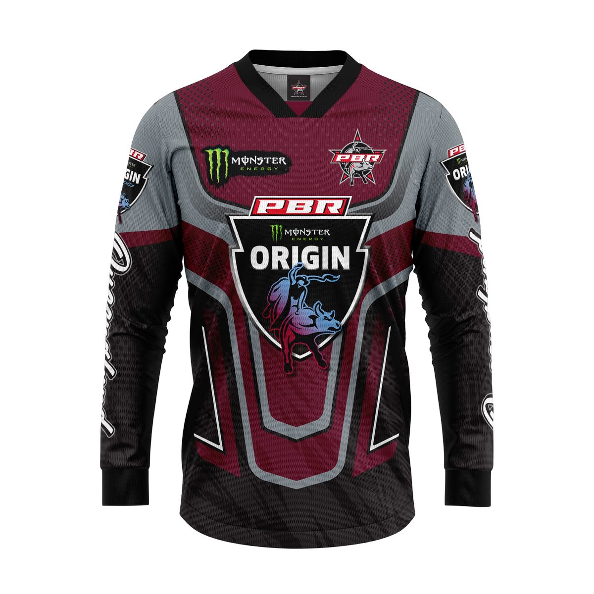 PBR QLD Maroons Supporter Jersey - Adult Rodeo Sports Shirt 1 PBR QLD Maroons Supporter Jersey - Adult Rodeo Sports Shirt