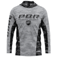 PBR 'Reef Runner' Adult Hooded Fishing Shirt - Long Sleeve Rodeo Outdoor Shirt