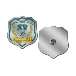 Australia Wallabies Rugby Union Shield Lapel Pin Supporter Badge