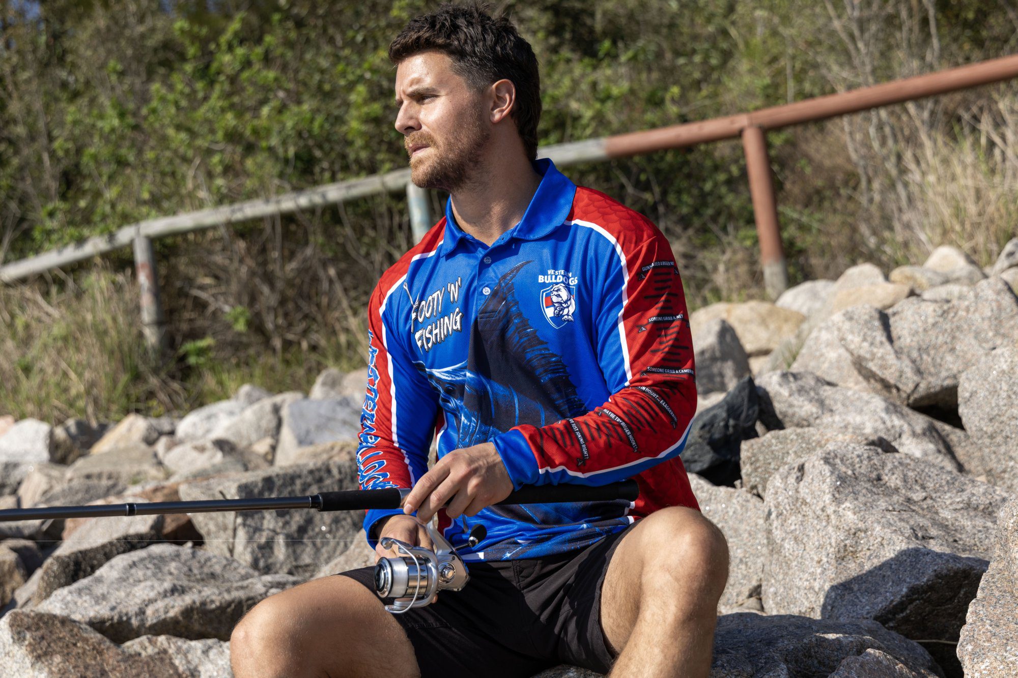 Western Bulldogs AFL Footy N Fishing Shirt UPF 50+ Youth & Adult Sizes 13 Western Bulldogs AFL Footy N Fishing Shirt UPF 50+ Youth & Adult Sizes - Image 13