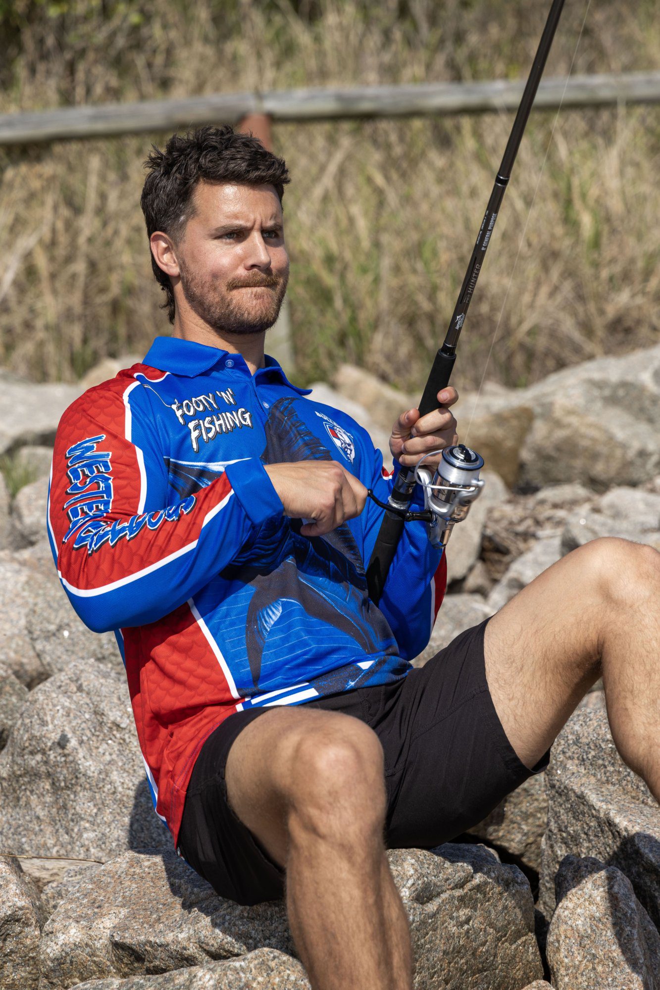 Western Bulldogs AFL Footy N Fishing Shirt UPF 50+ Youth & Adult Sizes 16 Western Bulldogs AFL Footy N Fishing Shirt UPF 50+ Youth & Adult Sizes - Image 16