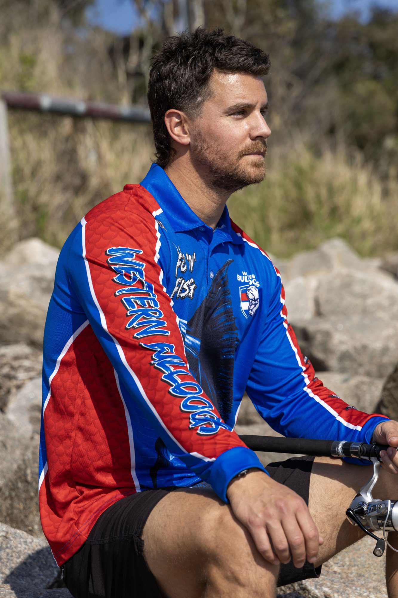 Western Bulldogs AFL Footy N Fishing Shirt UPF 50+ Youth & Adult Sizes 20 Western Bulldogs AFL Footy N Fishing Shirt UPF 50+ Youth & Adult Sizes - Image 20