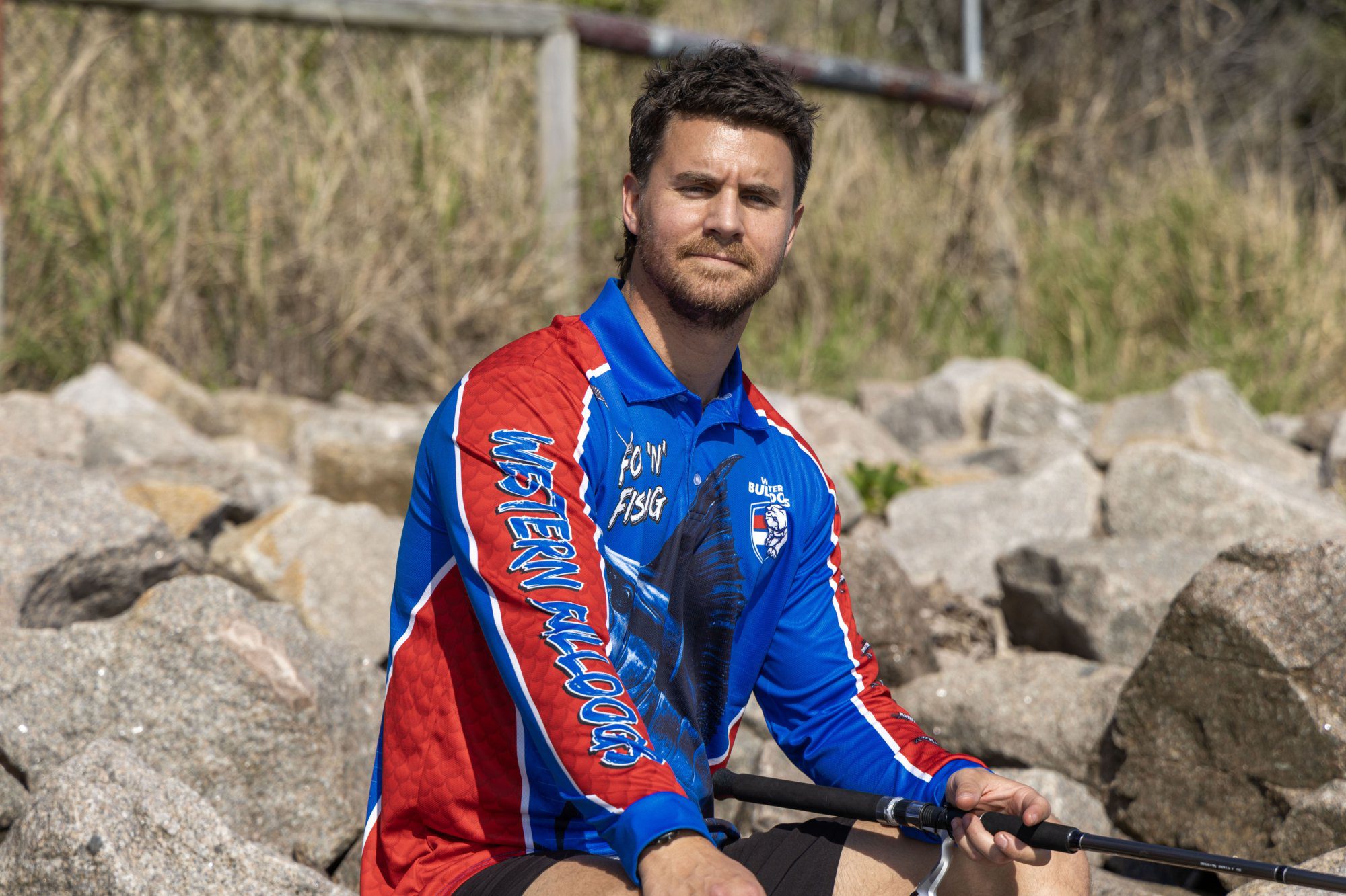 Western Bulldogs AFL Footy N Fishing Shirt UPF 50+ Youth & Adult Sizes 22 Western Bulldogs AFL Footy N Fishing Shirt UPF 50+ Youth & Adult Sizes - Image 22