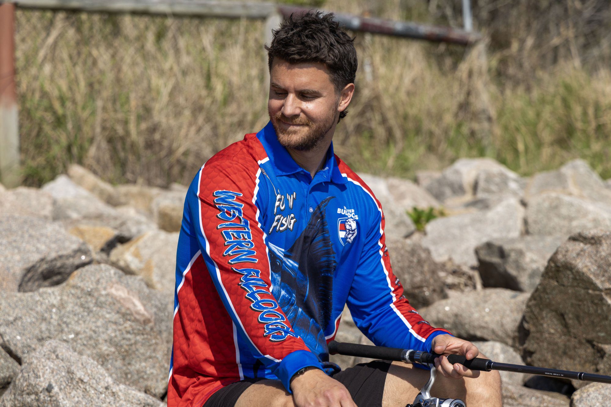 Western Bulldogs AFL Footy N Fishing Shirt UPF 50+ Youth & Adult Sizes 23 Western Bulldogs AFL Footy N Fishing Shirt UPF 50+ Youth & Adult Sizes - Image 23