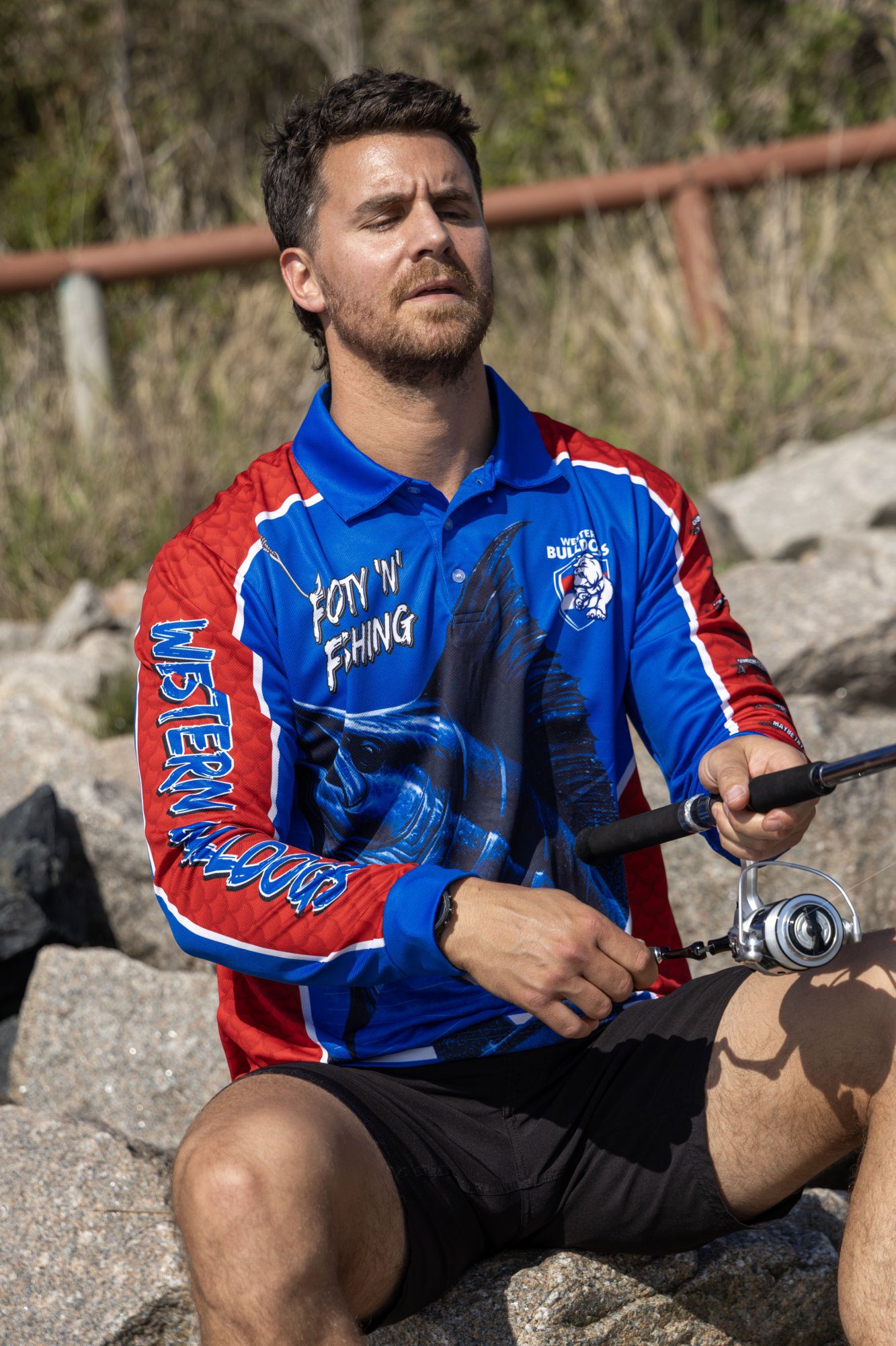 Western Bulldogs AFL Footy N Fishing Shirt UPF 50+ Youth & Adult Sizes 25 Western Bulldogs AFL Footy N Fishing Shirt UPF 50+ Youth & Adult Sizes - Image 25