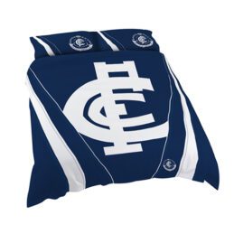 Carlton Blues AFL KING Bed Quilt Doona Duvet Cover and Pillow Cases Set