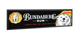 Bundaberg Rosette Rum Bundy Bear Black Bar Runner Mat