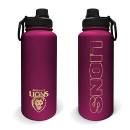 Brisbane Lions AFL Stainless Steel Double Walled Water Drink Bottle