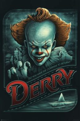 IT: Welcome to Derry Pennywise Regular Poster Print Wall Art