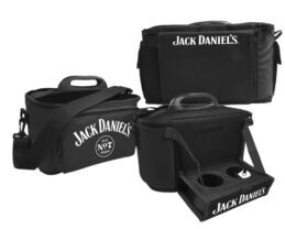 Jack Daniels Drink Cooler Carry Bag with Tray Table Shoulder Strap