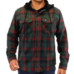 South Sydney Rabbitohs NRL Highland Hooded Flannel Shirt