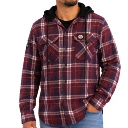 Manly Warringah Sea Eagles NRL Highland Hooded Flannel Shirt