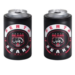Perth Bears NRL Insulated Stainless Steel Can Cooler with Twist Top Lid