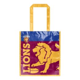Brisbane Lions AFL Laminated Shopping Bag Official