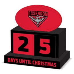 Essendon Bombers AFL Christmas Countdown Blocks Official Wooden Advent Gift