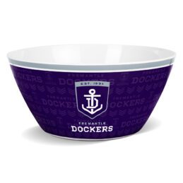 Fremantle Dockers AFL Large Melamine Chip Bowl Official