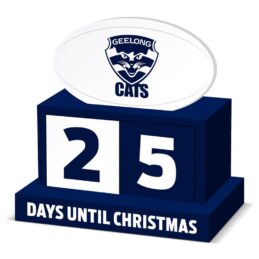 Geelong Cats AFL Christmas Countdown Blocks Official Wooden Advent Gift
