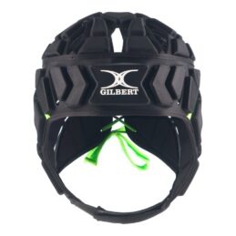 Gilbert Fusion 3-32 Rugby Headgear Black - Protective Scrum Cap