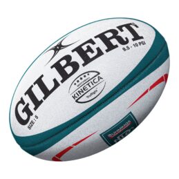 Gilbert NPC Kinetica Size 5 Match Rugby Ball - Elite Grip & Accurate Flight