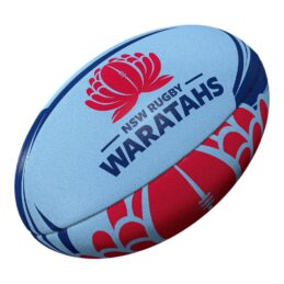 Gilbert Waratahs Super Rugby Officially Licensed Supporter Rugby Ball Size 5