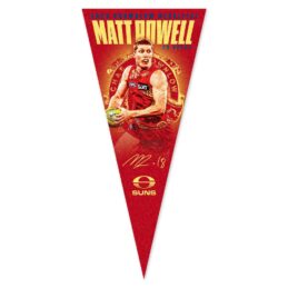 Gold Coast Suns AFL Rowell 2025 Brownlow Wall Pennant