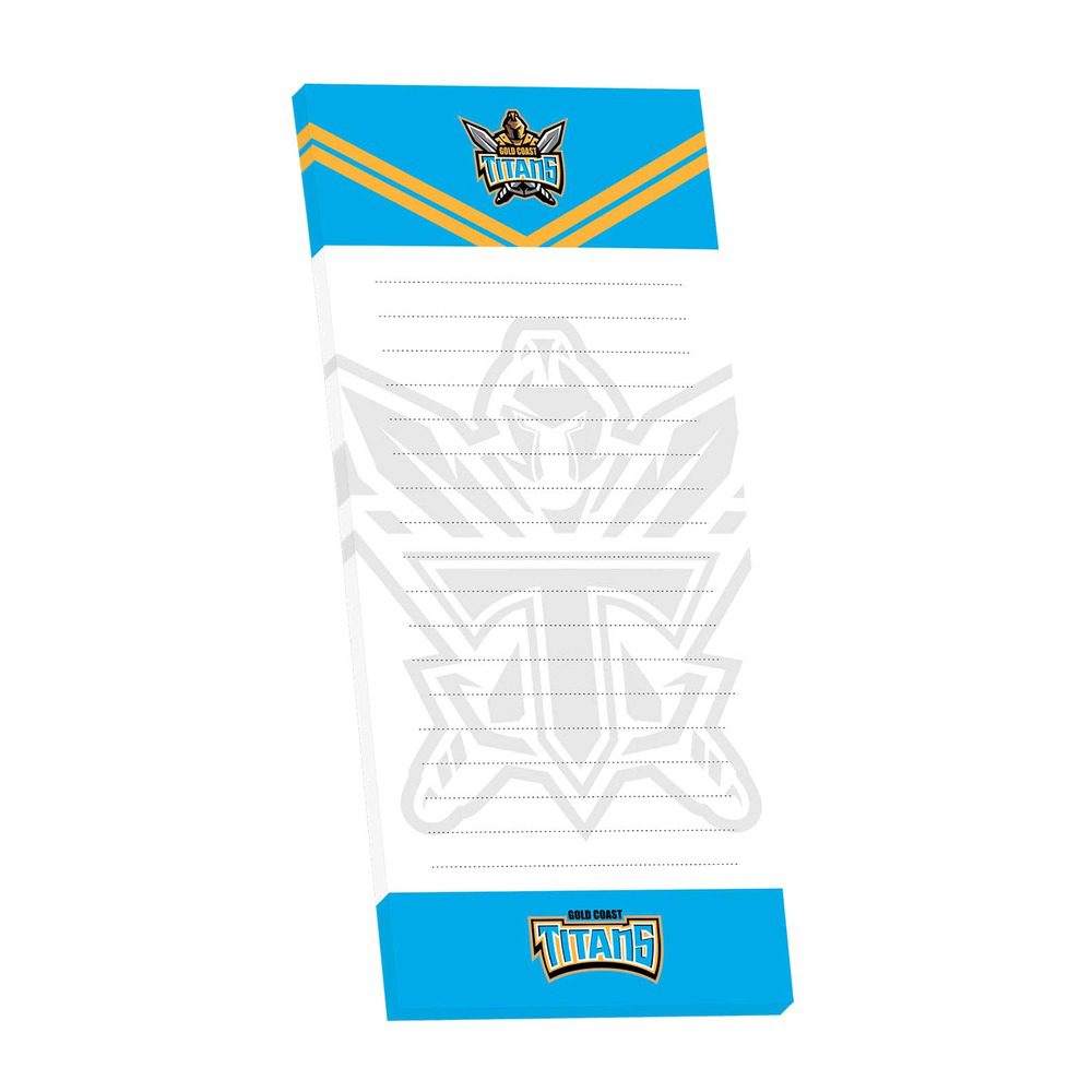 Gold Coast Titans NRL Magnetic Shopping List 1 Gold Coast Titans NRL Magnetic Shopping List