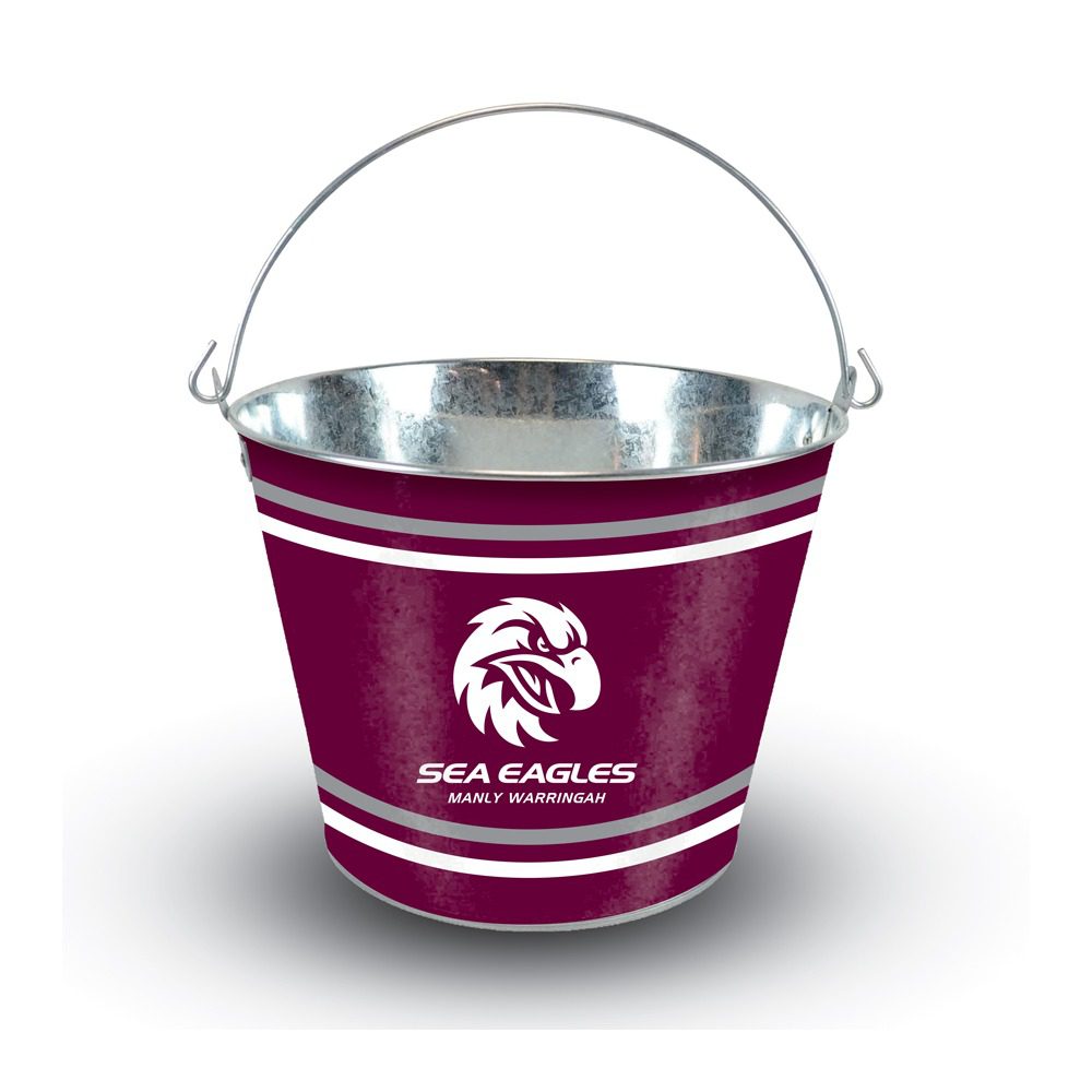 Manly Warringah Sea Eagles NRL Ice Bucket With Handle 1 Manly Warringah Sea Eagles NRL Ice Bucket With Handle