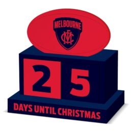 Melbourne Demons AFL Christmas Countdown Blocks Official Wooden Advent Gift