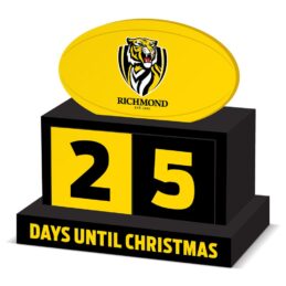 Richmond Tigers AFL Christmas Countdown Blocks Official Wooden Advent Gift