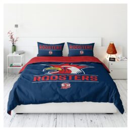 Sydney Roosters NRL Queen Quilt Cover Set
