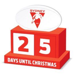 Sydney Swans AFL Christmas Countdown Blocks Official Wooden Advent Gift