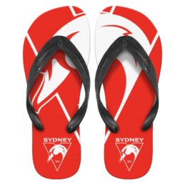 Sydney Swans AFL Thongs Flip Flops Red Official