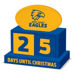 West Coast Eagles AFL Christmas Countdown Blocks Official Wooden Advent Gift