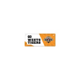 Wests Tigers NRL Licence Plate Sign